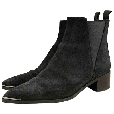 Pre-owned Acne Studios Jensen / Jenny Ankle Boots In Black