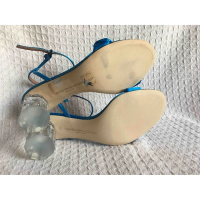 Pre-owned Marco De Vincenzo Blue Cloth Sandals