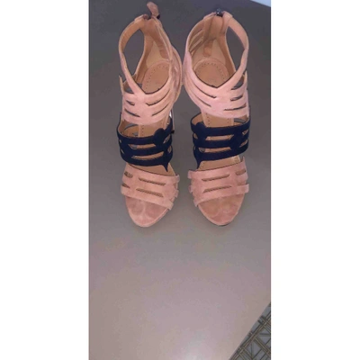 Pre-owned Alaïa Sandal In Pink