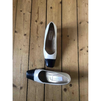 Pre-owned Nina Ricci White Leather Heels