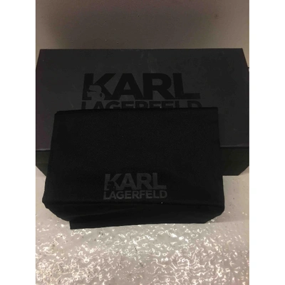 Pre-owned Karl Metallic Glitter Flats