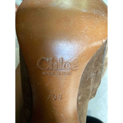 Pre-owned Chloé Ankle Boots In Brown