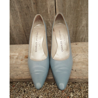 Pre-owned Charles Jourdan Leather Heels In Grey