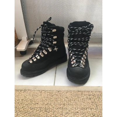 Pre-owned Diemme Black Leather Ankle Boots
