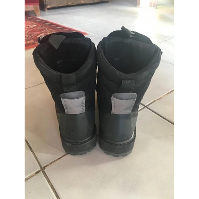 Pre-owned Diemme Black Leather Ankle Boots