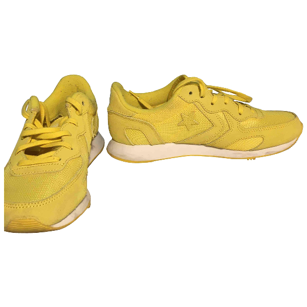 yellow suede trainers
