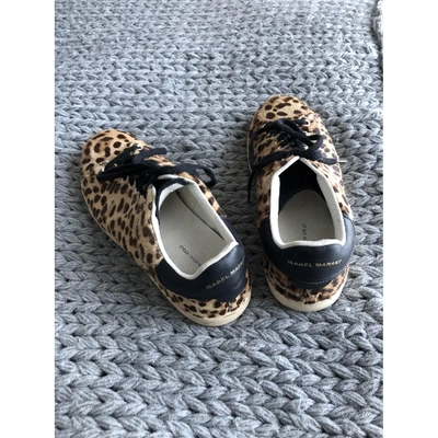 Pre-owned Isabel Marant Bart Brown Pony-style Calfskin Trainers