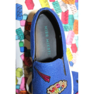 Pre-owned Mira Mikati Blue Cloth Trainers
