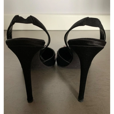 Pre-owned Giambattista Valli Black Cloth Heels