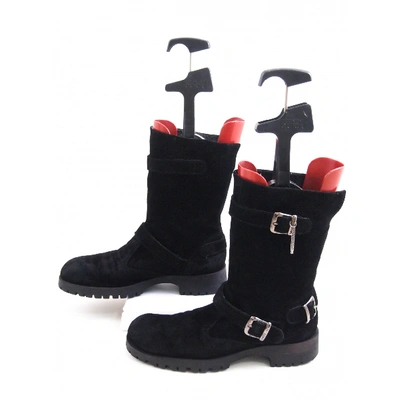 Pre-owned Twinset Ankle Boots In Black