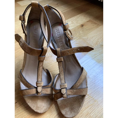 Pre-owned Burberry Sandal In Beige