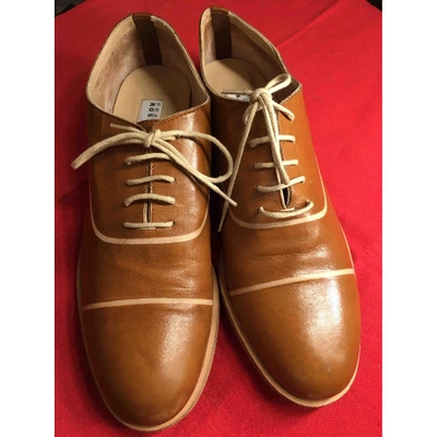 Pre-owned Fratelli Rossetti Leather Lace Ups In Brown