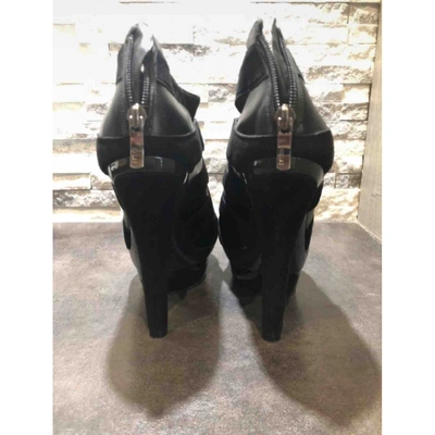 Pre-owned Barbara Bui Black Leather Heels