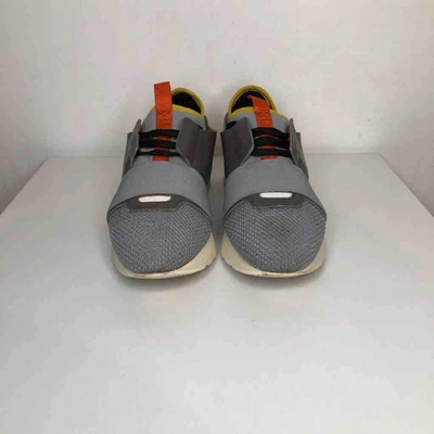 Pre-owned Balenciaga Race Grey Cloth Trainers