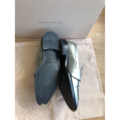 Pre-owned Christopher Kane Silver Leather Flats