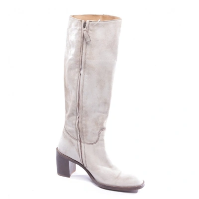PINKO Pre-owned Beige Leather Boots