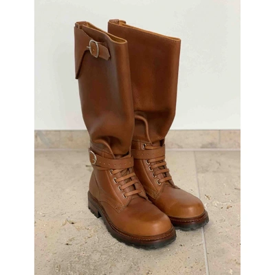 Pre-owned Ludwig Reiter Camel Leather Boots