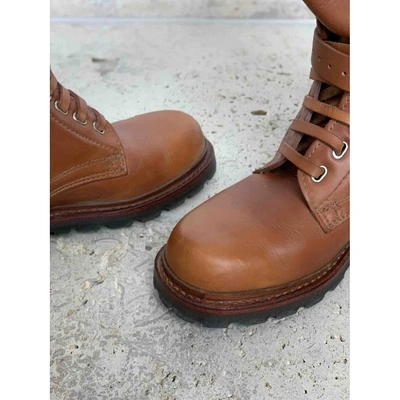 Pre-owned Ludwig Reiter Camel Leather Boots