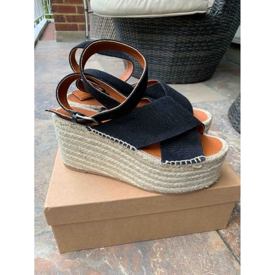 Pre-owned Alohas Cloth Espadrilles In Black