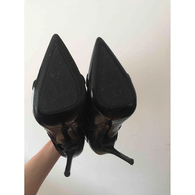 Pre-owned Aperlai Black Leather Ankle Boots