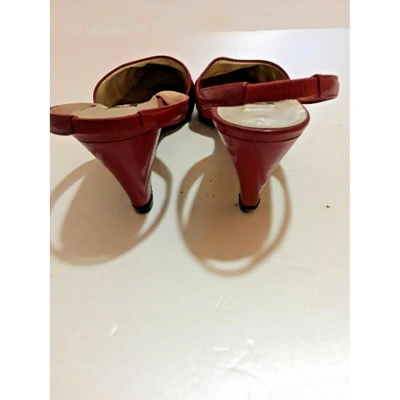 Pre-owned Pierre Cardin Red Leather Heels