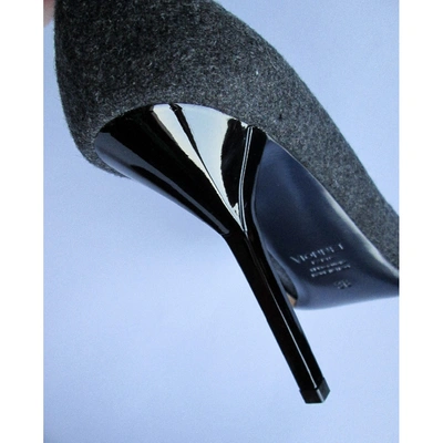 Pre-owned Vionnet Cloth Heels In Grey