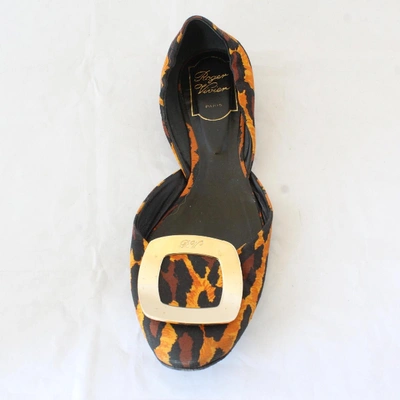 Pre-owned Roger Vivier Cloth Ballet Flats In Multicolour