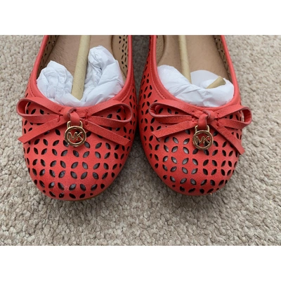 Pre-owned Michael Kors Leather Ballet Flats In Pink