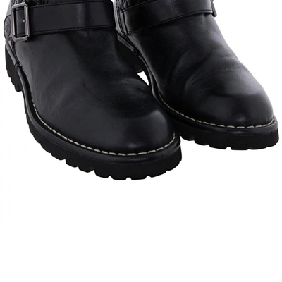 Pre-owned Chanel Black Leather Boots