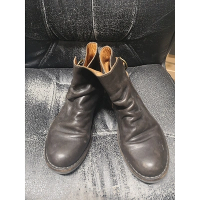 Pre-owned Fiorentini + Baker Leather Biker Boots In Brown