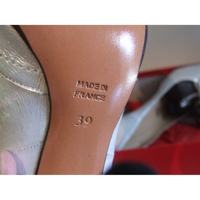 Pre-owned Charles Jourdan Leather Heels In Silver
