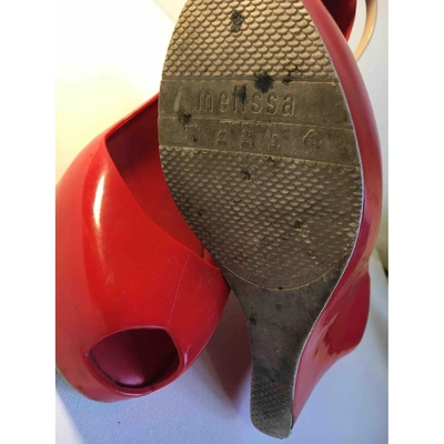 Pre-owned Melissa Red Mules & Clogs