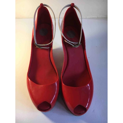 Pre-owned Melissa Red Mules & Clogs