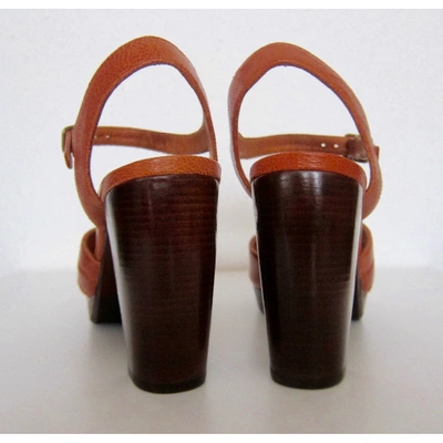 Pre-owned Chie Mihara Camel Leather Sandals