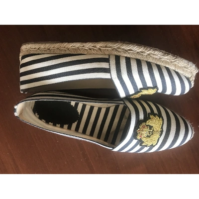 Pre-owned Christian Louboutin Cloth Espadrilles In Black