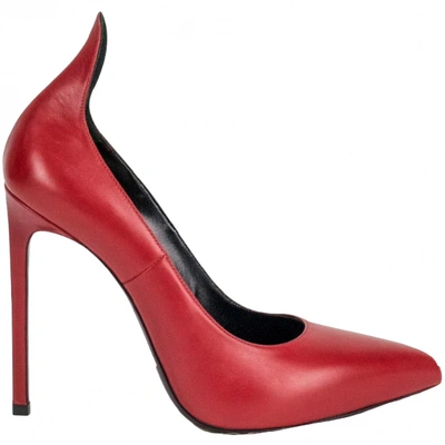 Pre-owned Saint Laurent Era Red Leather Heels