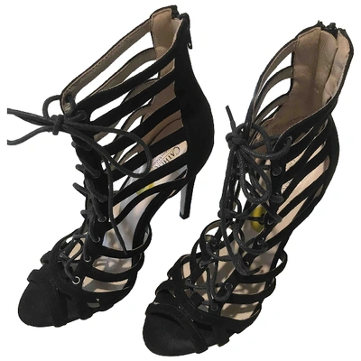 Pre-owned Catherine Catherine Malandrino Sandals In Black