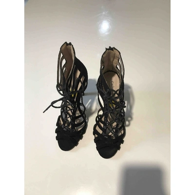 Pre-owned Catherine Catherine Malandrino Sandals In Black