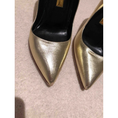 Pre-owned Rupert Sanderson Leather Heels In Gold