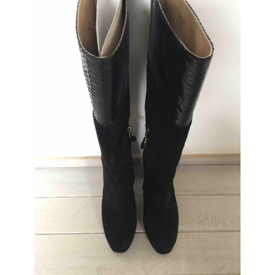 Pre-owned Diane Von Furstenberg Boots In Black