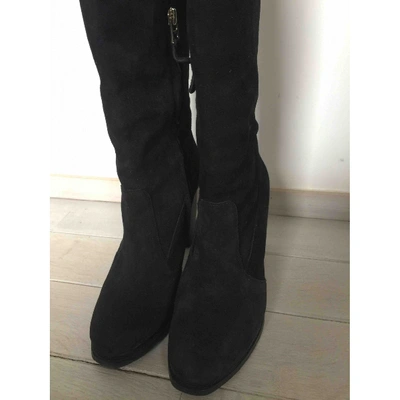 Pre-owned Diane Von Furstenberg Boots In Black