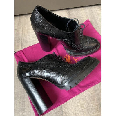 Pre-owned Etro Leather Heels In Black