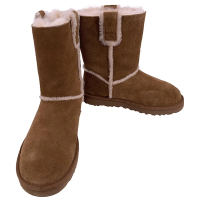 Pre-owned Ugg Brown Suede Boots