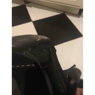 Pre-owned Prada Black Leather Boots