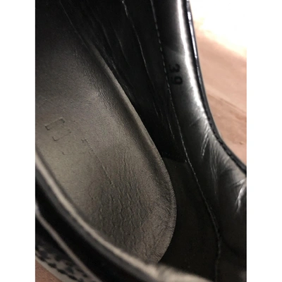 Pre-owned Hogan Black Patent Leather Lace Ups