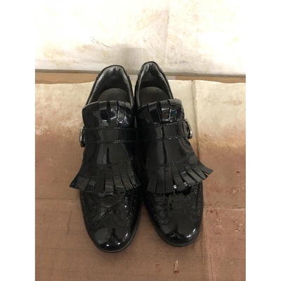 Pre-owned Hogan Black Patent Leather Lace Ups