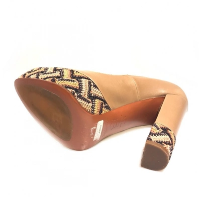 Pre-owned Missoni Beige Leather Heels