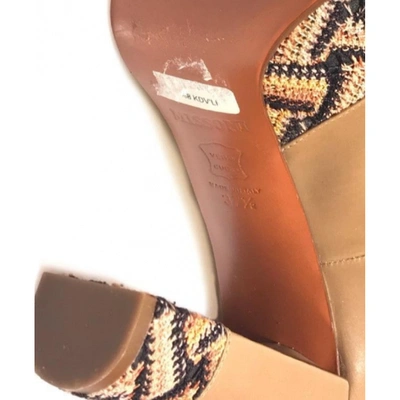 Pre-owned Missoni Beige Leather Heels