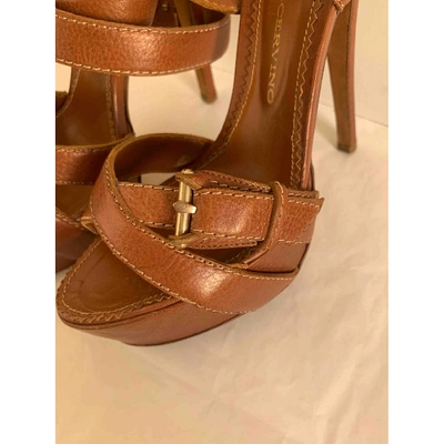 Pre-owned Ermanno Scervino Leather Sandals In Brown