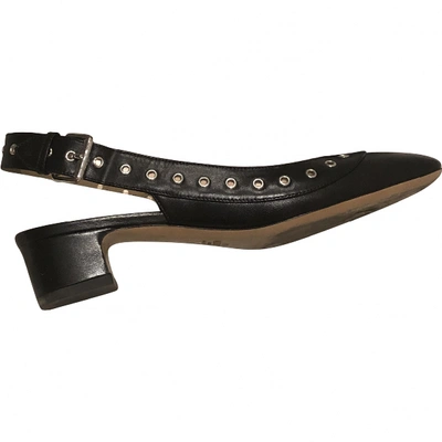 Pre-owned Valentino Garavani Tango Leather Heels In Black